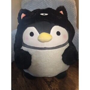 Takashoji Penguin Black Tiger Cat Costume 14 Inch Plush NEW Stuffed Round 1